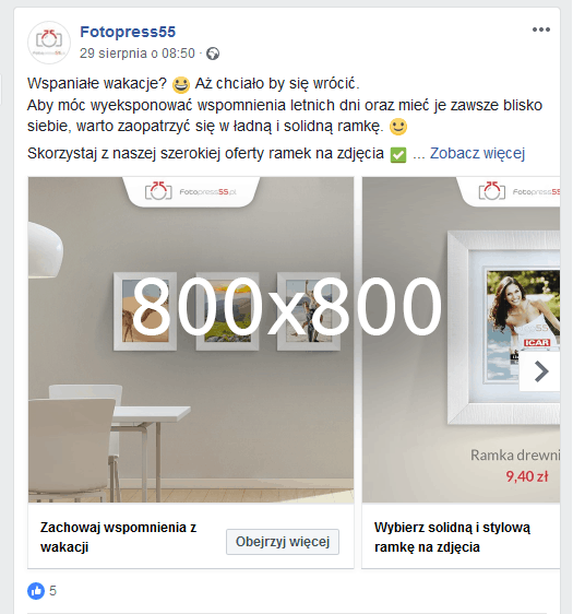 Karuzela na Facebooku - Fotopress