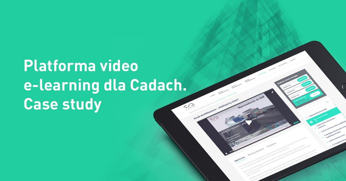 Platforma video e-learning CADach